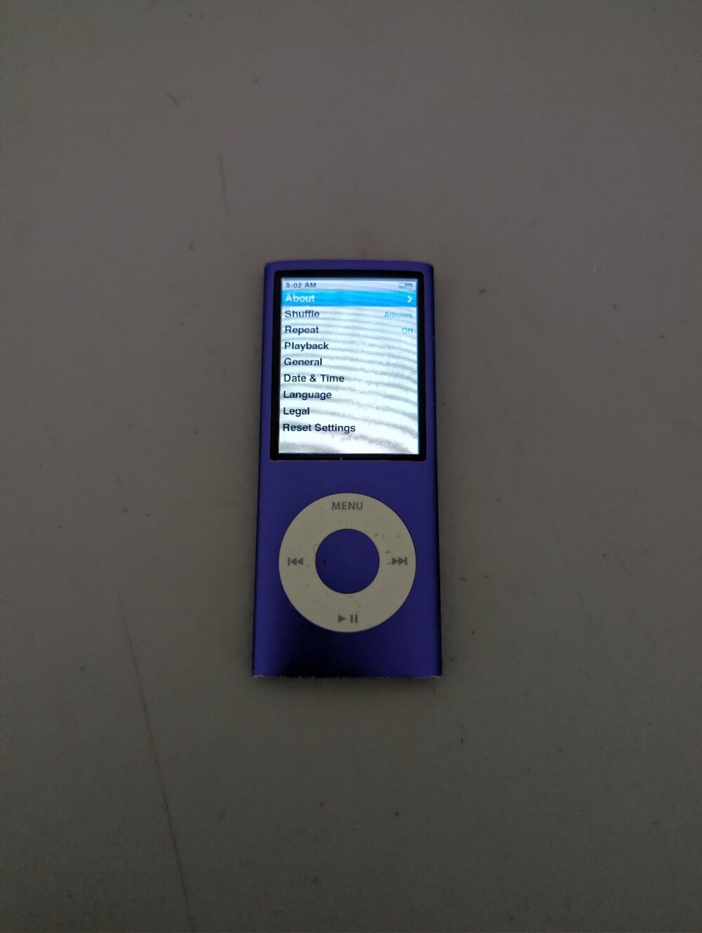 Apple iPod Nano 4th Gen A1285 8GB Purple Tested Working